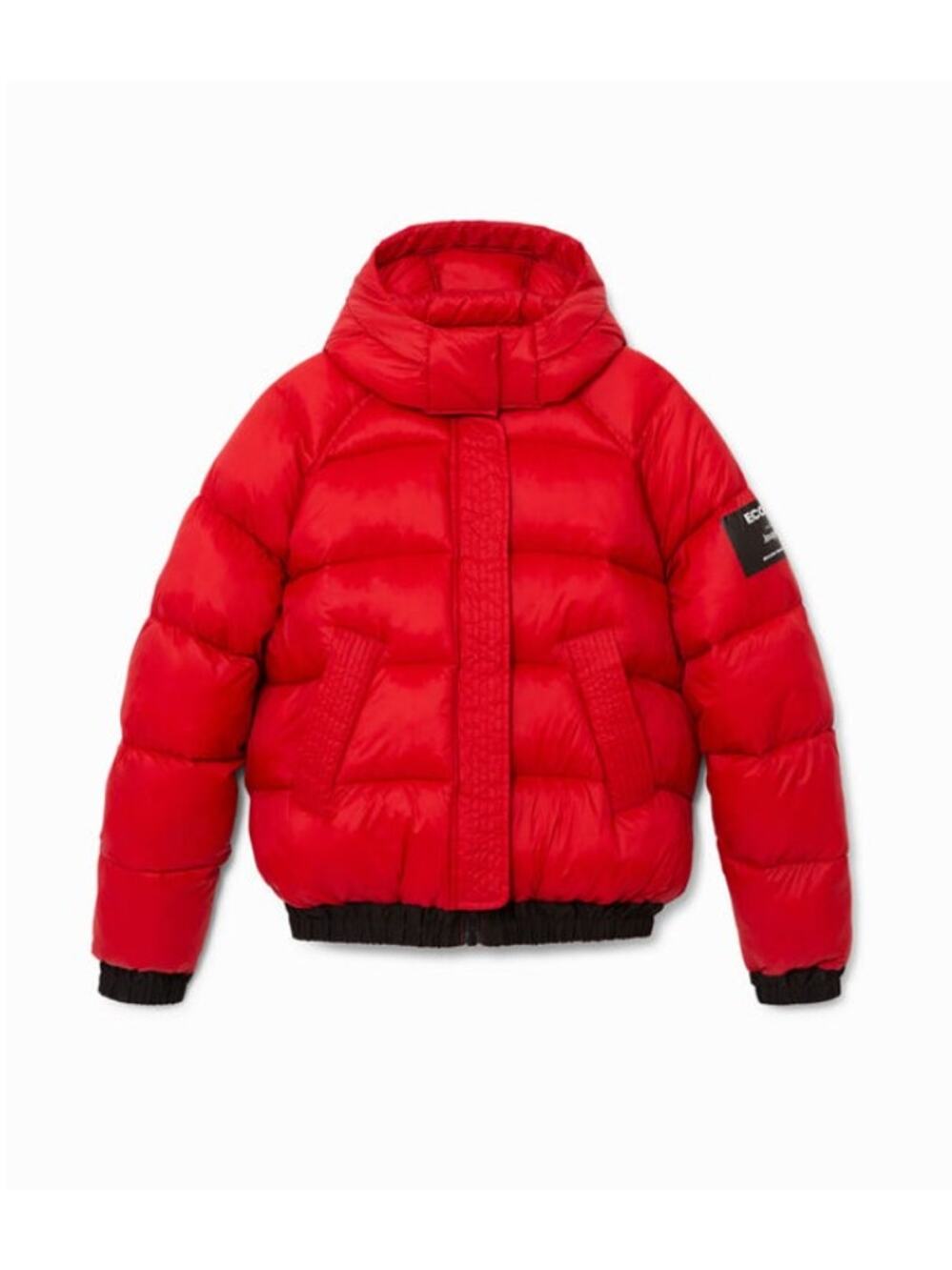Desigual x Ecoalf Women’s Limited Edition Short Hooded Puffer Jacket Size US XS